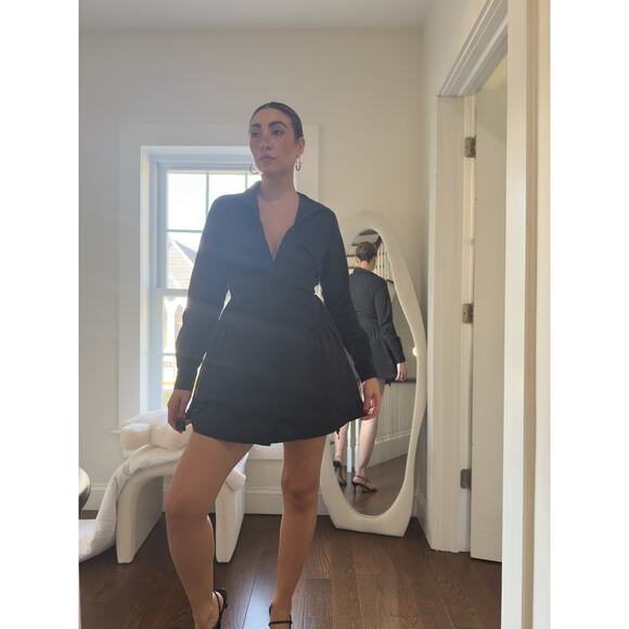 Sovere Dresses & Skirts - Sovere Black Corset Shirt-Dress — Size S